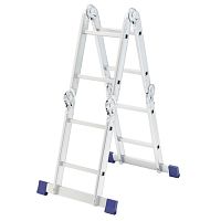 картинка СИБРТЕХ Лестница шарнирная алюминиевая, 4х2, Россия [97879] от магазина Tovar-RF.ru