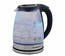 картинка чайник электрический scarlett sc-ek27g88 стекло/черный 1,7л от магазина Tovar-RF.ru