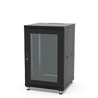картинка шкаф напольный 19", 18u filum fl-nt-1866gm1m-bk network (шхгхв) 600x600x920 мм, двери: стеклянная/сплошная металл, цвет черный ral9005 от магазина Tovar-RF.ru