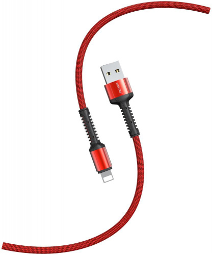 картинка кабель smartbuy (ik-512-s26r) s26 lightning красн., 3 а,pd,нейл.,1 м от магазина Tovar-RF.ru