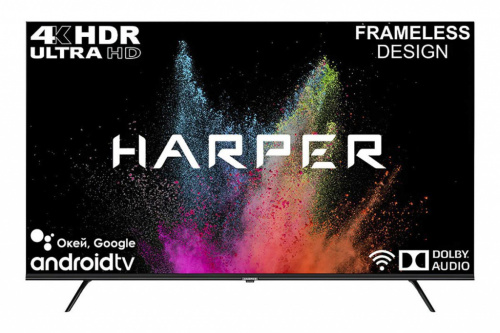 картинка led-телевизор harper 55u770ts uhd-smart google безрамочный от магазина Tovar-RF.ru