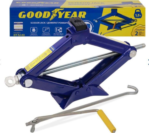 картинка домкрат goodyear gy000911 gy-sj-02 1,5 т 100-385 мм со съемной ручкой goodyear gy000911 gy-sj-02 1,5 т 100-385 мм со съемной ручкой от магазина Tovar-RF.ru