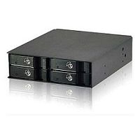 картинка procase l2-104-sata3-bk {hot-swap корзина 4 sata3/sas, черный, с замком, hotswap mobie rack module for 2,5" hdd(1x5,25) 2xfan 40x15mm} от магазина Tovar-RF.ru
