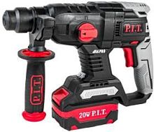 картинка Перфоратор аккумуляторный P.I.T. Перфоратор SDS-Plus аккум. бесщеточный PBH20H-22A/1 (20В, 2.0Дж, 2реж, Ø22мм, 1акб, ЗУ, кейс) P.I.T. Перфоратор SDS-Plus аккум. бесщеточный PBH20H-22A/1 (20В, 2.0Дж, 2реж, Ø22мм, 1акб, ЗУ, кейс) от магазина Tovar-RF.ru