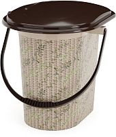 картинка Ведро-туалет АЛЬТЕРНАТИВА М2329 Плетенка-декор 17л от магазина Tovar-RF.ru
