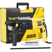 картинка Hanskonner HRH0828RE Перфоратор { 850 Вт, 3 реж, 3.2 Дж, 0-4800 уд/м, 0-1100 об/м, 4м рез.кабель } от магазина Tovar-RF.ru