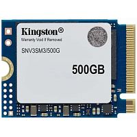 картинка kingston ssd nv3, 500gb, m.2(22x30mm), nvme, pcie 4.0 x4, 3d tlc, snv3sm3/500g от магазина Tovar-RF.ru