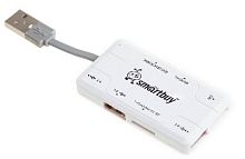 картинка usb-устройство smartbuy (sbrh-750-w) хаб + картридер белый от магазина Tovar-RF.ru