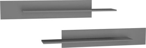 картинка Полка НК-МЕБЕЛЬ POINT комплект полок Серый Графит 71775211 (1 кор.) от магазина Tovar-RF.ru