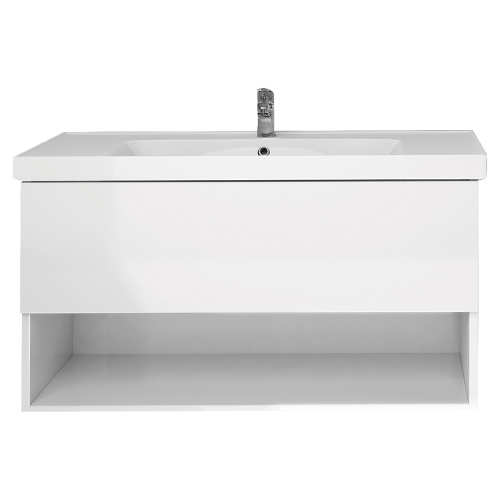 картинка Тумба PERFECTO, 90 см, подвесная, 1 ящик, push-to-open, белый глянец от магазина Tovar-RF.ru фото 10