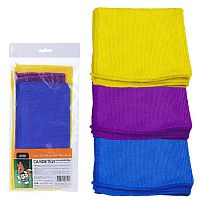 картинка салфетка для автомобиля li-sa из микрофибры в наборе (2 шт-25х25см, 1 шт- 30х30 см) (европодвес) 47917 от магазина Tovar-RF.ru