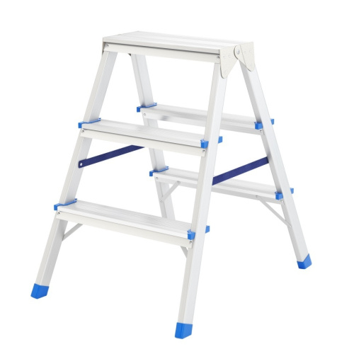 картинка СИБРТЕХ Стремянка двусторонняя 3ст., алюминиевая, Россия [97923] от магазина Tovar-RF.ru