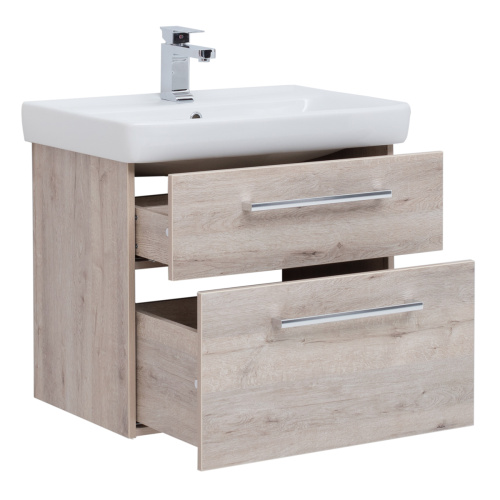 картинка Тумба Q MAX, 80 см, подвесная, 2 ящика, дуб кантри от магазина Tovar-RF.ru фото 5