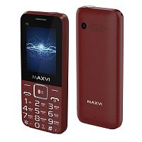 картинка телефон maxvi p2 wine-red от магазина Tovar-RF.ru