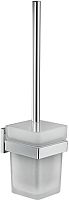 картинка GFMARK 84162 Ёрш для унитаза, стеклянный, с креплением к стене, на квадратном основаниии, цвет ХРОМ от магазина Tovar-RF.ru