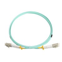 картинка hyperline fc-503-lc-lc-10g-2m (fc-d2-503-lc/pr-lc/pr-h-2m-lszh-aq) патч-корд волоконно-оптический (шнур) mm 50/­125(om3), lc-lc, duplex, lszh, 2 м от магазина Tovar-RF.ru