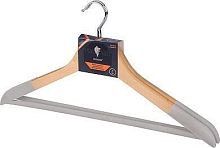 картинка Вешалка LEONORD Набор вешалок деревянных, флокированных, цвет древесный, 2 шт (107888) LEONORD Набор вешалок деревянных, флокированных, цвет древесный, 2 шт (107888) от магазина Tovar-RF.ru