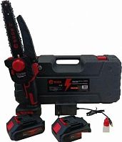 картинка Пила цепная аккумуляторная EDON UNS-21/8BL черный/красный 25170 8", 21В, 2аккум., бесщеточный EDON UNS-21/8BL черный/красный 25170 8", 21В, 2аккум., бесщеточный от магазина Tovar-RF.ru