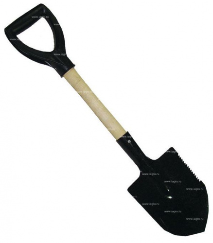 картинка лопата инструм-арго лопатка туристическая с чер. и v ручкой 010424-1от магазина Tovar-RF.ru