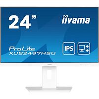 картинка lcd iiyama 23.8" xub2497hsu-w2 белый {ips 1920x1080 100hz 1ms 300cd 1300:1 8bit(6bit+frc) hdmi displayport 2xusb2.0 2x2w has pivot vesa} от магазина Tovar-RF.ru