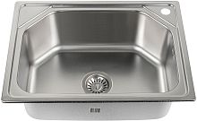 картинка мойка врезная fabia 604506 мойка кухонная врезная 60 х 45 см, толщина 0,6 мм, глубина 200 мм, в комплекте большой сифон с переливом. матовая fabia 604506 мойка кухонная врезная 60 х 45 см, толщина 0,6 мм, глубина 200 мм, в комплекте большой сифон с перели от магазина Tovar-RF.ru