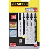 картинка STAYER Набор Пилки "УНИВЕРСАЛ №2" (15980-H5-2) для эл/лобзика, по дереву и металлу, EU-хвост., 5шт от магазина Tovar-RF.ru