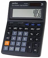 картинка Бухгалтерский калькулятор PERFEO (PF_B4850) бухгалтерский, 14-разр., черный от магазина Tovar-RF.ru