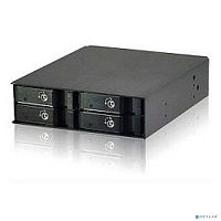 картинка procase l2-104-sata3-bk {hot-swap корзина 4 sata3/sas, черный, с замком, hotswap mobie rack module for 2,5" hdd(1x5,25) 2xfan 40x15mm} от магазина Tovar-RF.ru