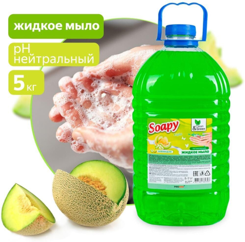 картинка Жидкое мыло CLEAN&GREEN CG8230 Soapy Light Зеленая дыня 5л от магазина Tovar-RF.ru