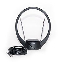 картинка антенна телевизионная комнатная сигнал sai-204 кабель 3м от магазина Tovar-RF.ru