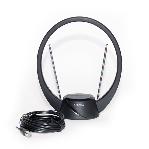 картинка антенна телевизионная комнатная сигнал sai-204 кабель 3м от магазина Tovar-RF.ru