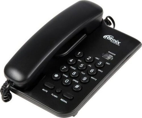 картинка телефон проводной ritmix rt-311 black от магазина Tovar-RF.ru