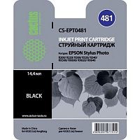 картинка картридж струйный cactus cs-ept0481 черный (16мл) для epson stylus photo r200/r220/r300/r320/r340/rx500/rx600/rx620/rx640 от магазина Tovar-RF.ru