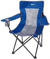 картинка стул походный nika премиум 5 складной с подлокотниками синий/серый псп5/ссот магазина Tovar-RF.ru