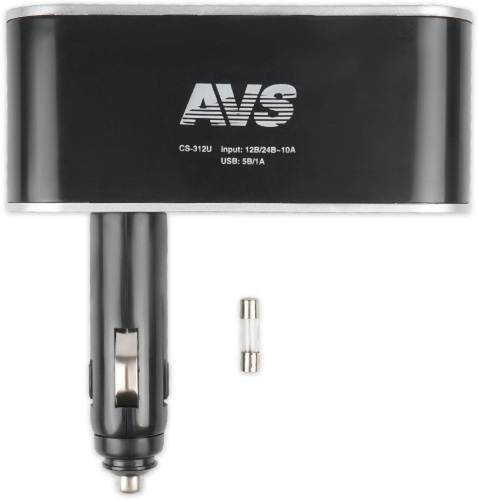 картинка avs cs312u 12/24 (на 3 выхода+usb) от магазина Tovar-RF.ru