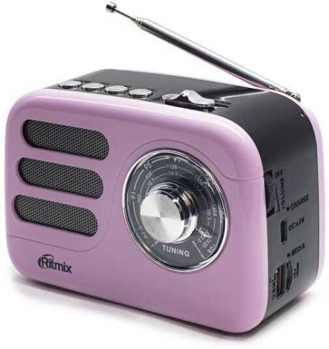 картинка радиоприемник ritmix rpr-033 pink от магазина Tovar-RF.ru