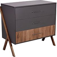 картинка мебель для новорожденных polini комод kids porto 2200 графит-дуб крафт (2 кор.) polini комод kids porto 2200 графит-дуб крафт (2 кор.) от магазина Tovar-RF.ru