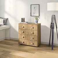 картинка Комод БИТЕЛ ЛОФТ-4 Дуб крафт золотой/Дуб крафт золотой БИТЕЛ ЛОФТ-4 Дуб крафт золотой/Дуб крафт золотой от магазина Tovar-RF.ru