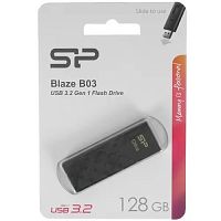 картинка флеш накопитель 128gb silicon power blaze b03, usb 3.2, черный от магазина Tovar-RF.ru