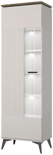 картинка Корпусная мебель АНРЭКС VINATI Шкаф с витриной 1V Цвет ПЕРСИДСКИЙ ЖЕМЧУГ/АМАРОК (3 уп.) АНРЭКС VINATI Шкаф с витриной 1V Цвет ПЕРСИДСКИЙ ЖЕМЧУГ/АМАРОК (3 уп.) от магазина Tovar-RF.ru