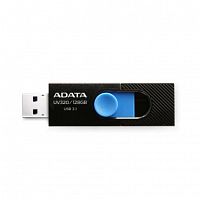 картинка a-data flash drive 128gb <auv320-128g-rbkbl> uv320, usb 3.2, черный/голубой от магазина Tovar-RF.ru