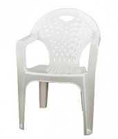 картинка Мебель из пластика АЛЬТЕРНАТИВА М2608 стул-кресло (белый) от магазина Tovar-RF.ru