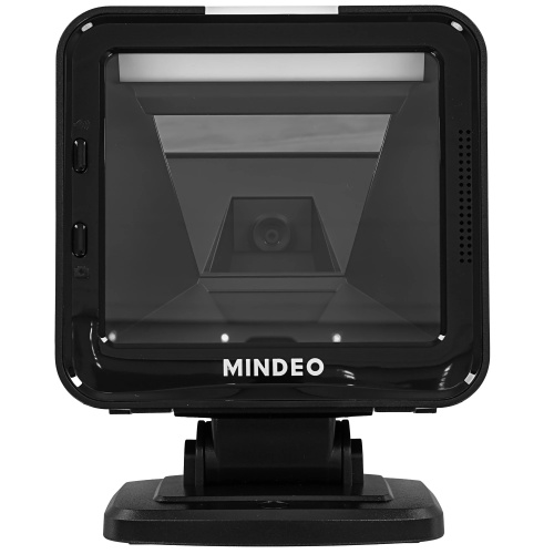 картинка MINDEO MP8610 USB Сканер ШК с подставкой (презентационный, 2D имидж, черный) от магазина Tovar-RF.ru
