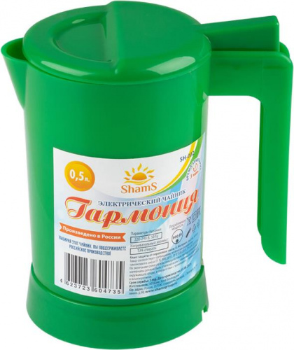 картинка чайник электрический shams sh-002 зеленый (105480) от магазина Tovar-RF.ru