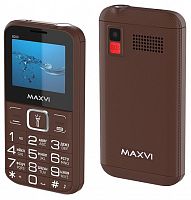 картинка телефон мобильный maxvi b200 brown от магазина Tovar-RF.ru