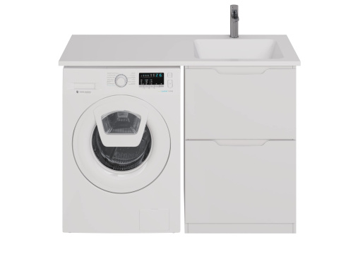 картинка Тумба Bona, 60 см, напольная, 2 ящика, белый глянец от магазина Tovar-RF.ru фото 17