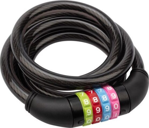 картинка разное четыре сезона (79-0216) тросовый кодовый замок 150 см, черный четыре сезона (79-0216) тросовый кодовый замок 150 см, черныйот магазина Tovar-RF.ru