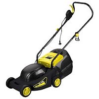 картинка Huter ELM-1000 Газонокосилка электрическая  { 220В, 1 кВт, высота среза 30 / 45 / 60 мм, ширина среза 320 мм, объем травосборника 28 л } от магазина Tovar-RF.ru