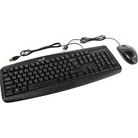 картинка клавиатура + мышь genius smart km-200 {комплект, черный, usb} [31330003402/31330003416] от магазина Tovar-RF.ru