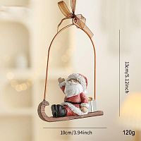 картинка МИРРЭЙ Новогодняя елочная игрушка из полирезины Санта 14,5*9,7*4 см (4630615517158) от магазина Tovar-RF.ru